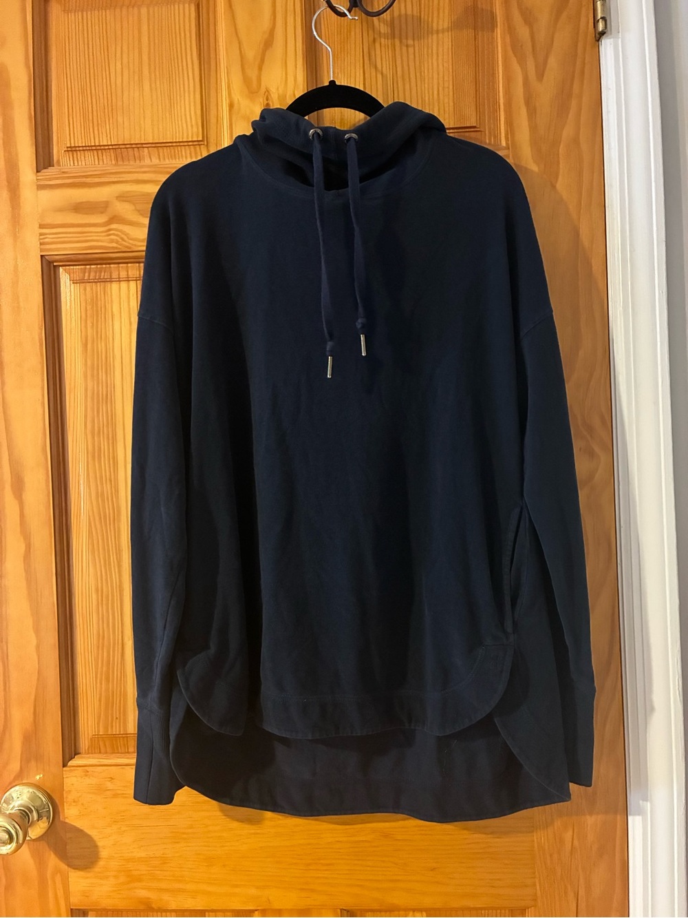 Sweaty Betty Navy Crewneck Hooded Sweater